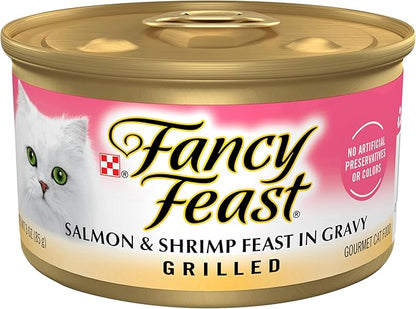 Fancy Feast Salmon & Shrimp Cat Food, 3 oz