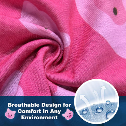 Adorable Pink Pig Dog Shirt: Lightweight Polyester Cartoon Puppy Vest, Small Medium & Large Dog T-Shirt, Summer Pet Clothes, Cute Dog Apparel, Breathable Dog Tank Top 4XL