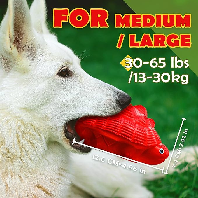Dog Toys for Aggressive Chewers, Heavy Duty Tough Dog Toy for Large Dogs, Indestructible Squeaky Dog Toys