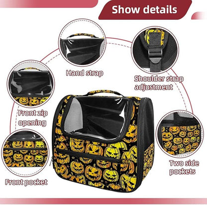 Dog Carrier Backpack for Small Pets - Cat & Dog Backpack for Hiking, Camping or Travel, Halloween 3