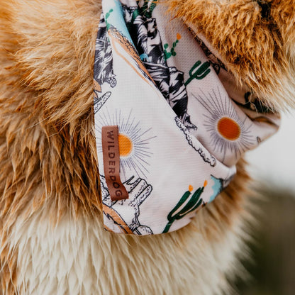 Wilderdog Dog Bandana with Lightweight Quick Drying Poly-Blend Mesh Material in Laredo