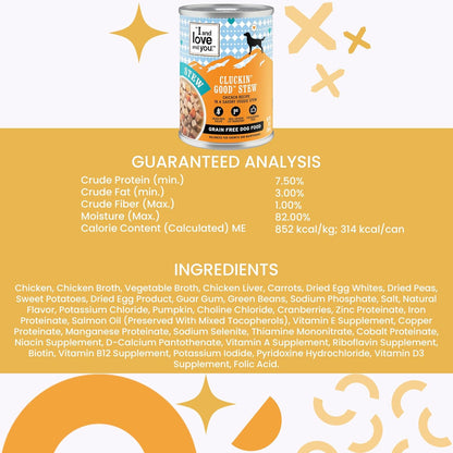 "I and love and you" Naked Essentials Wet Dog Food - Grain Free and Canned, Chicken, 13-Ounce, Pack of 12 Cans