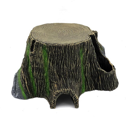 Extra Large Resin Reptile Hideouts Cave Habitat Decor for Reptiles, Amphibians, Fish Tanks and Gecko, Leopard