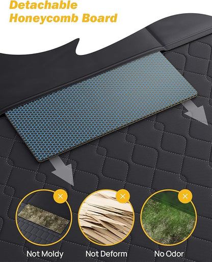 JOYTUTUS Back Seat Extender for Dogs with Dog Bed Mat, Back Seat Extender for Dogs with Hard Bottom, Blanket for Pets Back Seat Pet Cover for Travel Waterproof Dog Hammock for Car SUV Truck