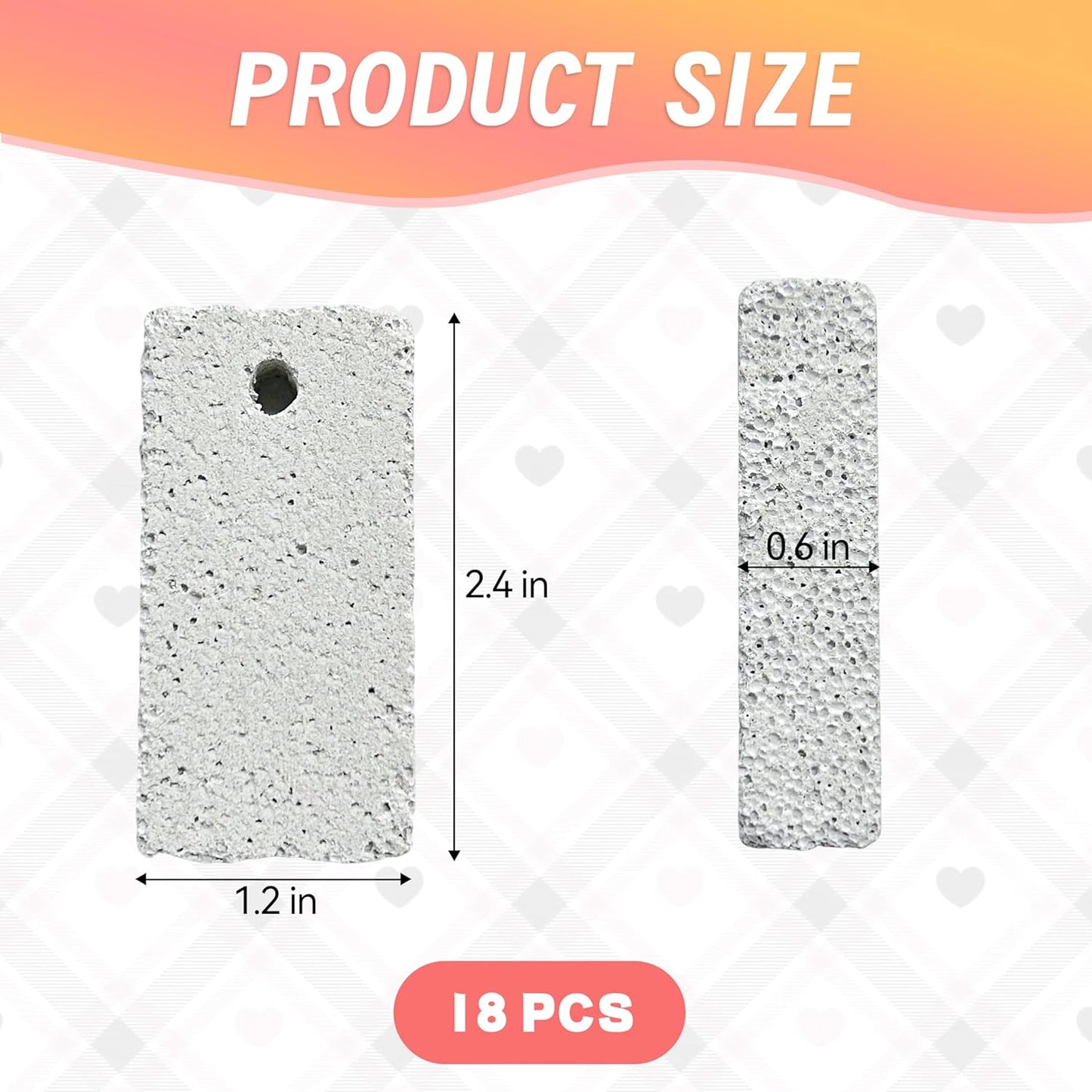 18 Pcs Small Animal Pet Lava Bites Chews Toy Mineral Calcium Stone Bunny Teeth Grinding Block for Hamster Chinchilla Rabbit Squirrel Rat Parrot Guinea Pig