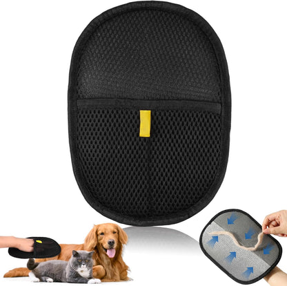 Pet Hair Removal Gloves for Cats and Dogs, Reusable Electrostatic Grooming Glove for Pet Hair Remover on Furniture, Carpet Clothing 2 Pcs