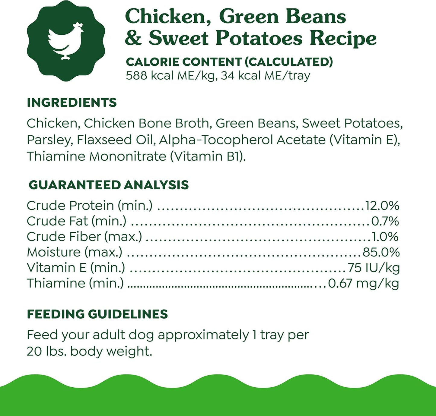 Greenies Smart Topper High Protein Wet Mix-in for Dogs, Chicken, Green Beans & Sweet Potatoes Recipe in Vitabroth Broth - Bone Broth + Vitamins E & B1, 10 Count