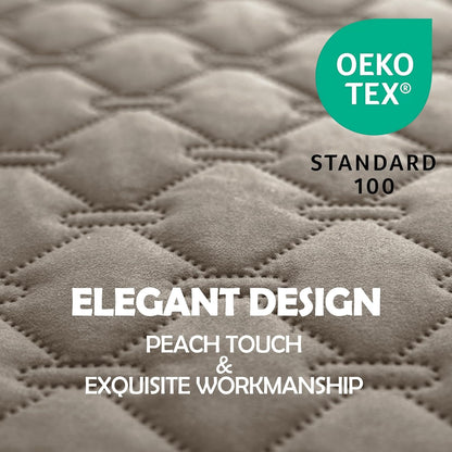 gogobunny 100% Double Sided Waterproof Dog Blanket Soft Pet Bed Cover Reversible Protect Furniture Couch Sofa Car for Puppy Large Dog Cat (Dark Stone/Light Stone, 82x102 Inch (Pack of 1))