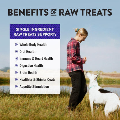 Northwest Naturals Raw Rewards Freeze-Dried Pork Heart Treats for Dogs and Cats - Bite-Sized Pieces - Healthy, 1 Ingredient, Human Grade Pet Food, All Natural, Proudly Made in USA, 3 Oz