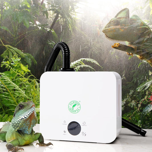 Reptile Humidifiers, Reptile Fogger for Terrariums, Smart Touch Screen Adjustable Fogger with Timer, Intelligent Constant Humidity Reptile Fogger for Reptiles/Amphibians