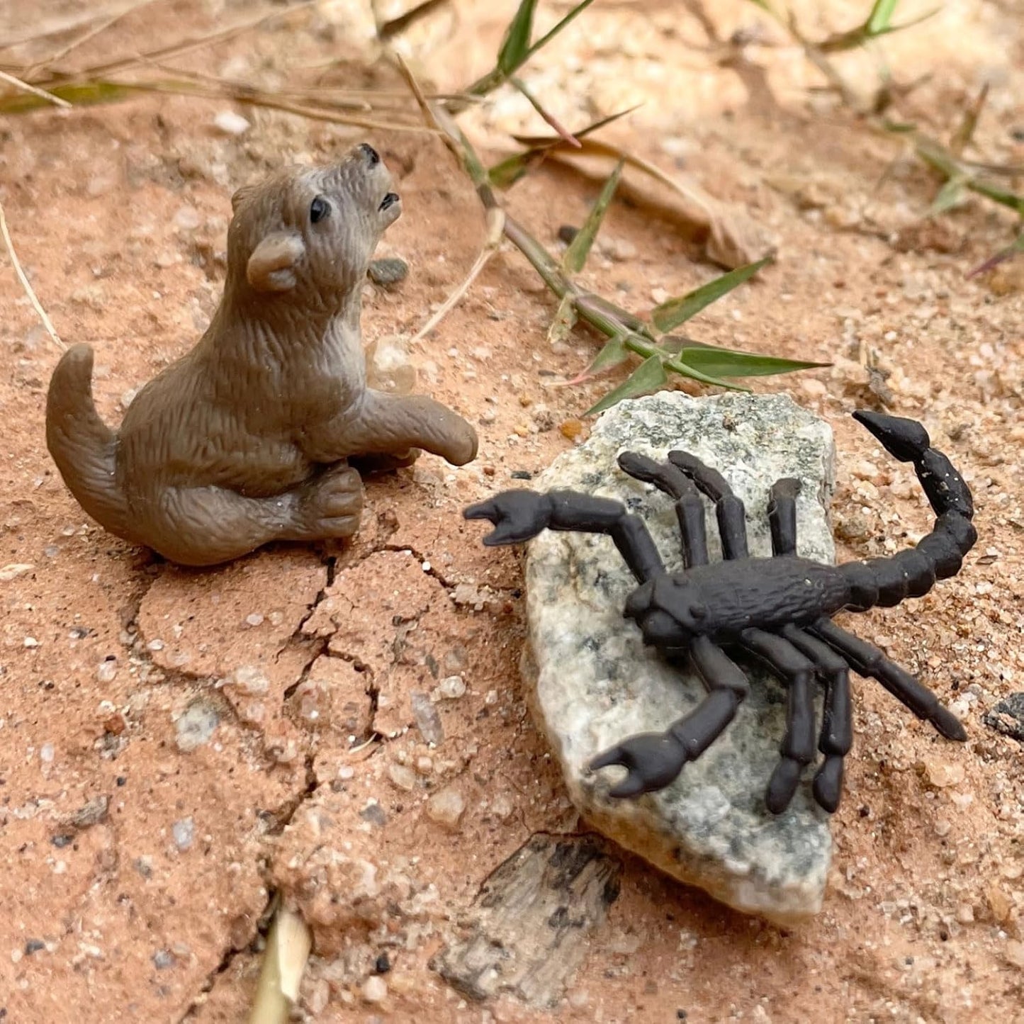 Safari Ltd. Good Luck Minis Wild West Fun Pack – 8 Mini Figurines Including Cow, Scorpion, Bison, Donkey, Pony, Wolf, Rattlesnake, Golden Eagle – Educational Toy Figures for Boys, Girls & Kids Ages 5+