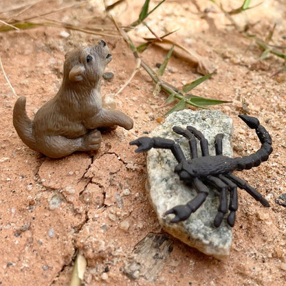 Safari Ltd. Good Luck Minis Wild West Fun Pack – 8 Mini Figurines Including Cow, Scorpion, Bison, Donkey, Pony, Wolf, Rattlesnake, Golden Eagle – Educational Toy Figures for Boys, Girls & Kids Ages 5+