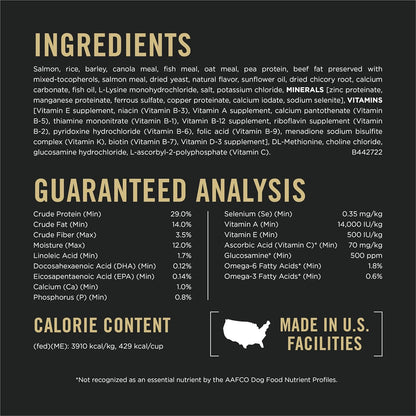 Purina Pro Plan Sensitive Skin and Stomach Dry Dog Food Senior Adult 7 Plus Salmon and Rice Formula - 16 lb. Bag