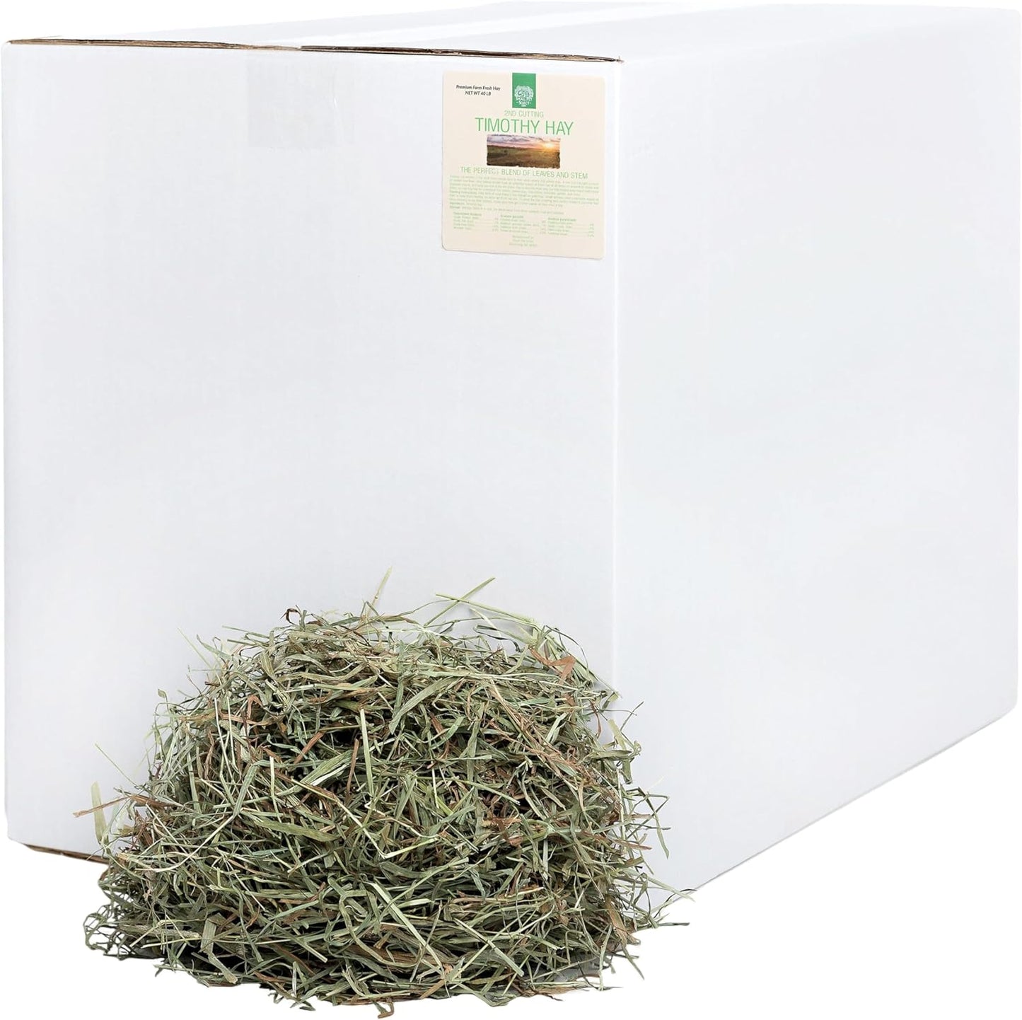 Small Pet Select 2nd Cutting Perfect Blend Timothy Hay, Food for Guinea Pig, Rabbit, Hamster, Bunny, Chinchilla, or Other Small Animals, Natural Hay Grown in The USA, 40lb