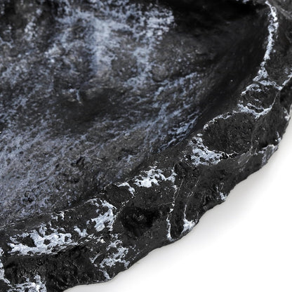 Frcctre 4 Pack Reptile Food Dish with Feeding Tongs, Resin Reptile Water Dish Food Bowl Feeding Terrarium Bowl for Leopard Gecko Lizard Tortoise Frog Bearded Dragon Chameleon