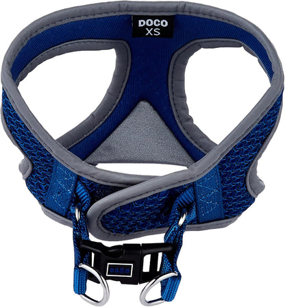 DOCO Dog Harness for Small Sized Dog - Athletica Adjustable, No Pull, No Choke, Puppy Vest Lightweight Air Mesh, Reflective, Puppy Essentials – Turquoise, X-Small (Chest 13.5"-14.", Weight 4–6 lbs)