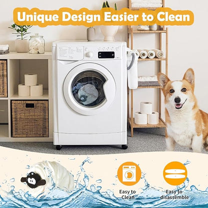 Sheep Shape Snuffle Ball for Dogs - Interactive Puzzle Toy & Treat Dispenser Mat, Slow Feeder to Relieve Puppy Boredom and Anxiety (Upgraded Squeaky)