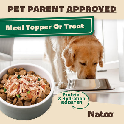 NATOO Dog Food Topper for Picky Eaters & Dog Treat (Chicken with Sweet Potato & Broccoli), Dog Toppers for Dry Food, Wet Meal Toppers for Dogs & Puppies, Limited Ingredient Dog Food, 3 oz (Case of 20)