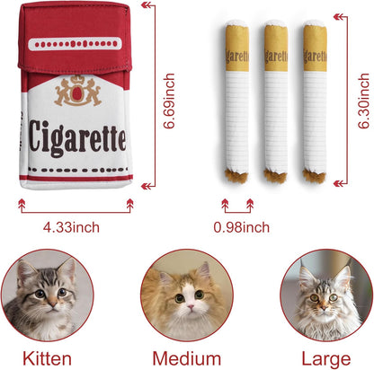 Nocciola 3 Pack Catnip Toys for Cats, Funny Cat Toys Filled with 100% Pure Organic Catnip, Safe Kitten Teething Chew and Kicker Toys, Stress Relieving Fun for Indoor Cats