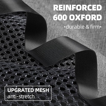 Cat Carrier Soft-Sided 18x11x11 Inch Travel Bag for Medium Cats Over 15lbs, Small Dog Carrier Crate Top Entry Breathable Mesh Puppy 12 Pounds, Pet Rabbit Carrying Cage Kennel Collapsible Grey