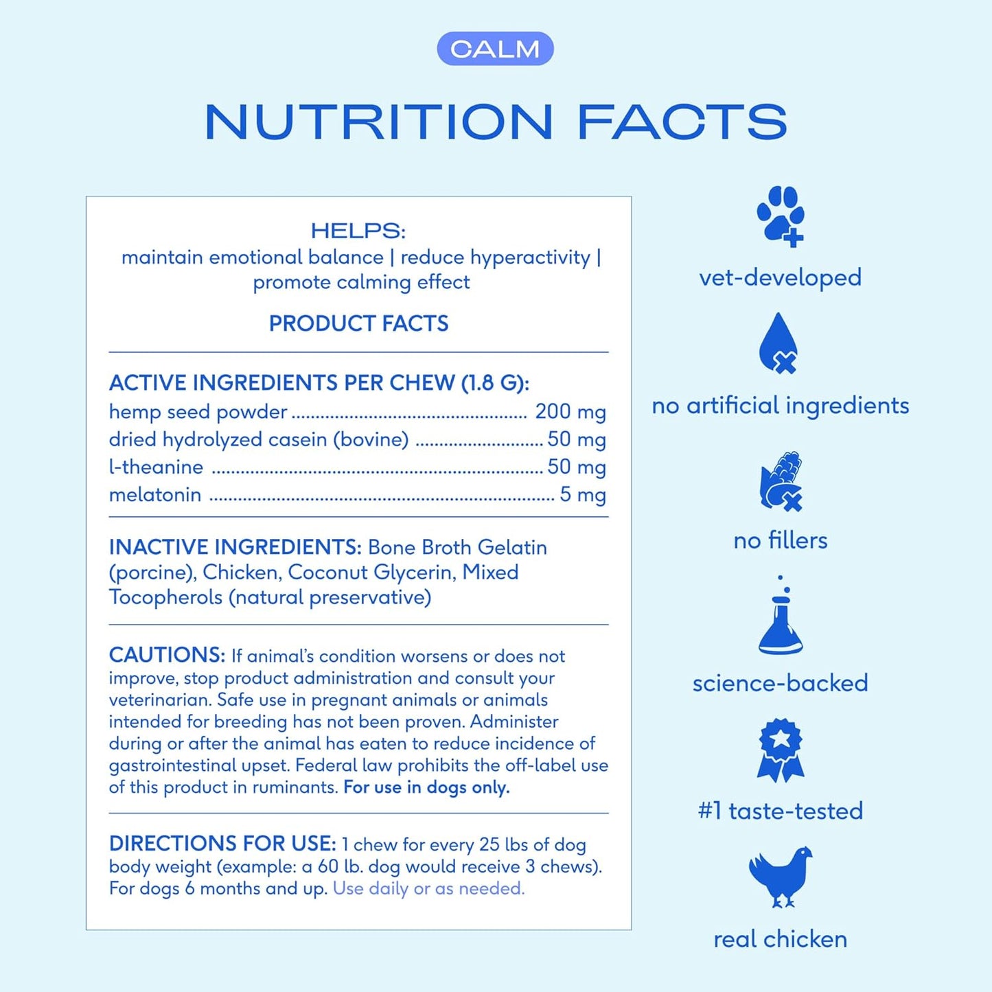 Native Pet Calming Chews for Dogs - Melatonin for Dogs Anxiety Relief - Grain Free All Natural Hemp Calming Treats & L-Theanine Helps Manage Stress & Separation Anxiety - Puppy Sleep Aid - 120 Chews