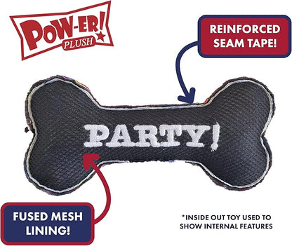 Huxley & Kent for Dogs | Sugar Skull Pumpkin | Halloween Power Plush Dog Toy with Squeaker | Funny Dog Toy Gift | Fun, Durable, and Safe | H&K Squeaky Dog Toys