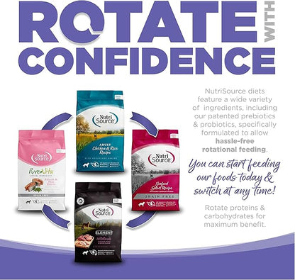 NutriSource Puppy Food, Made with Chicken Meal and Rice, Small Breed, with Wholesome Grains, 30LB, Dry Dog Food