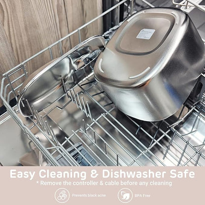 iPettie Runway Battery Cordless Cat Water Fountain Stainless Steel, 1.1Gal/4L Large Capacity, Motion Sensor, 5-Stage Water Filter