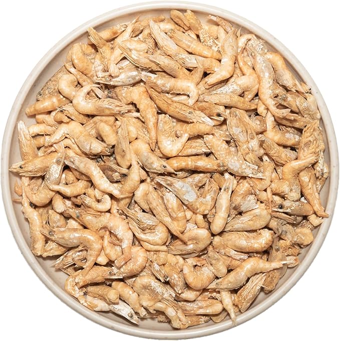 3.5 Oz Freeze Dried River Shrimp Turtle Food, Shrimp for Turtle, Nutrient Rich Treat for Reptiles, Sugar Gliders, Hedgehogs, Tropical Fish