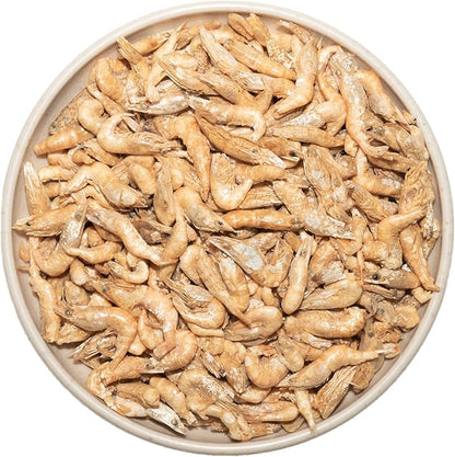 3.5 Oz Freeze Dried River Shrimp Turtle Food, Shrimp for Turtle, Nutrient Rich Treat for Reptiles, Sugar Gliders, Hedgehogs, Tropical Fish