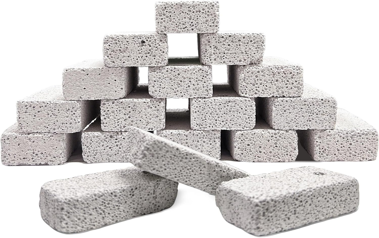 18 Pcs Small Animal Pet Lava Bites Chews Toy Mineral Calcium Stone Bunny Teeth Grinding Block for Hamster Chinchilla Rabbit Squirrel Rat Parrot Guinea Pig