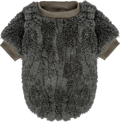 FabriCastle Dog Sweater, 3-Pack Dog Clothes & Coat, Pet Jacket for XXS XS Small Dogs Boy or Girl, Soft and Warm Cat Sweaters Doggy Apparel Costumes Christmas (Dark teal,Army green,Dark grey, XX-Small)