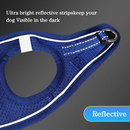 YIMEIS Dog Harness and Leash Set, No Pull Soft Mesh Pet Harness, Reflective Adjustable Puppy Vest for Small Medium Large Dogs, Cats (Royal Blue, X-Small (Pack of 1)