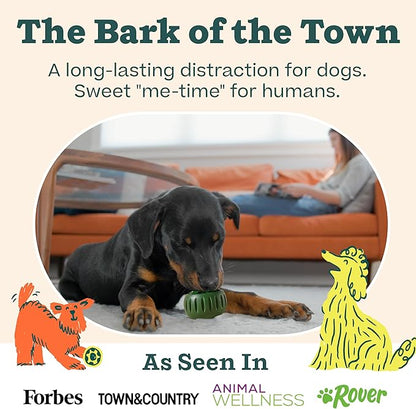 WOOF Starter Pack - Interactive Dog Toys for Boredom - Dog Treat Molds Silicone - Chicken-Flavored Healthy Treats for Dogs - Pupsicle Doggy Enrichment Toy - for XL Pups - 25-75 lbs