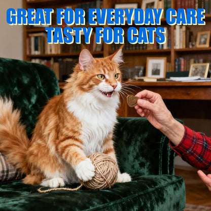 Just Try 300 Bites Skin and Coat Bites Omega 3 for Cats Salmon Oil - Supports Healthy Skin, cat Itchy Skin Relief - Health Supplements Vitamins for Indoor Cats - 6.35 oz