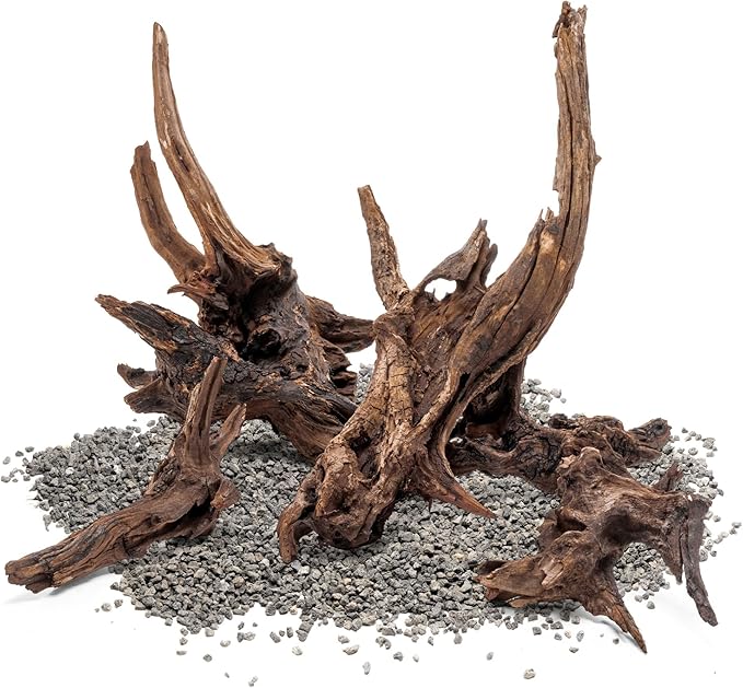 Ultum Nature Systems Driftwood - Pacific Drift Wood for Fish Tank, Planted Tank, Terriarium, Paludarium - Versatile Natural Driftwood Decor, Events Wood Centerpiece - Pacific Wood, Small (7-12")