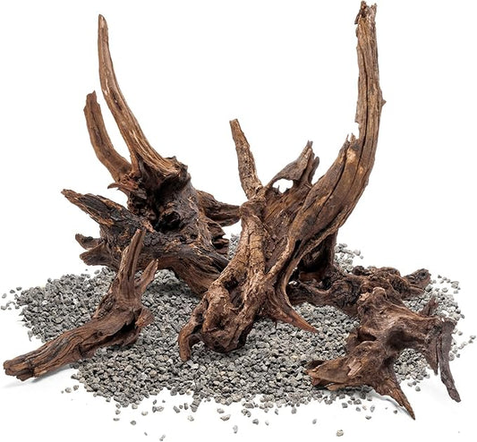 Ultum Nature Systems Driftwood - Pacific Drift Wood for Fish Tank, Planted Tank, Terriarium, Paludarium - Versatile Natural Driftwood Decor, Events Wood Centerpiece - Pacific Wood, Large (15-20")