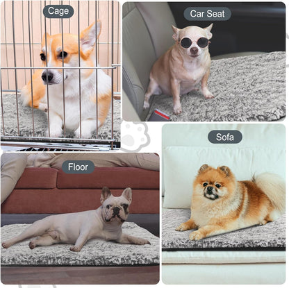 4 Pack Self Warming Cat Pads Self Heating Cat Mat Washable Homeless Dogs Thermal Pads Kennel Pad Reflects Body Heat Warm Crate Bed Mat for Indoor Outdoor Pet(Gray,45 x 28 Inch)