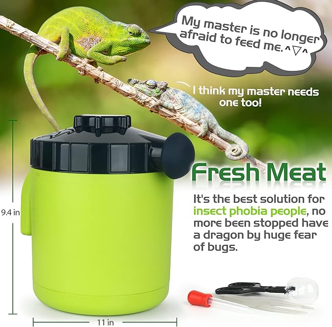 Professional Cricket Keeper Live Worm Organizer Tank with Rubber Seal, Dubia Roach Habitat with Bug Dirt Management Function, Perfect for Keeping Silkworm, Cricket,Dubia Cockroach,Superworms