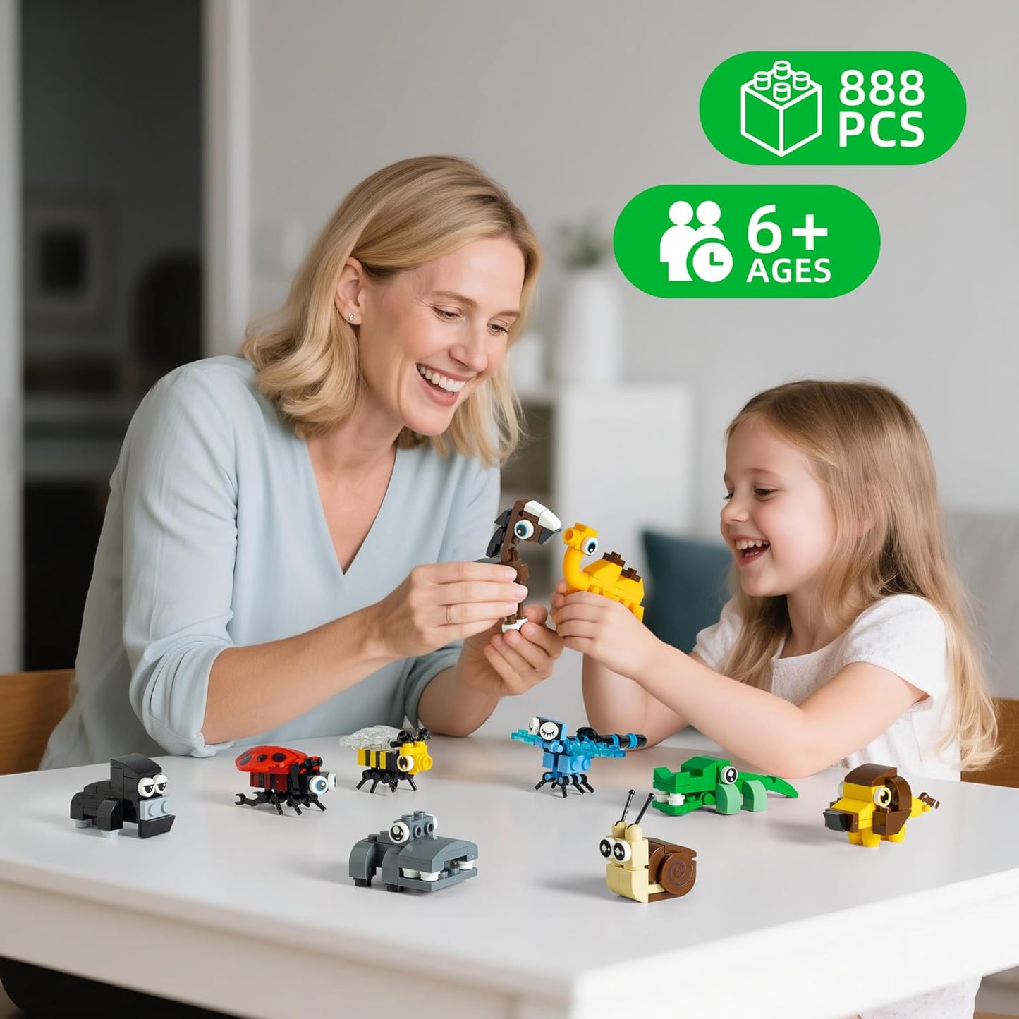 30 Packs Party Favors for Kids, 888 PCS Animal Building Blocks Mini Sets Party Favors for Goodie Bags Stuffers Classroom Prizes Return Gifts Birthday Bulk Gifts for Boys Girls Student Ages 6+