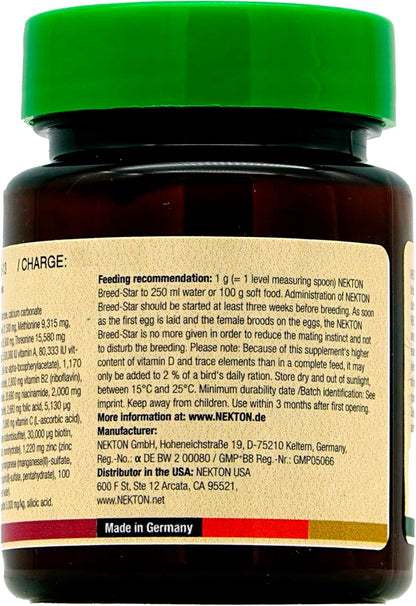 Nekton Breed-Star Breeding Supplement for Birds 30g / 1.06oz