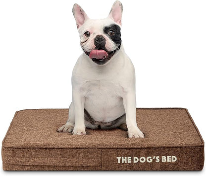 The Dog’s Bed Orthopedic Dog Bed Brown Linen Small