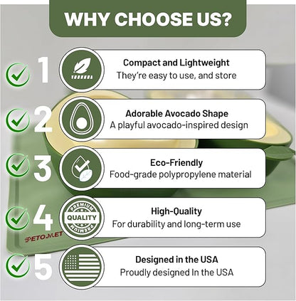 Cat Food and Water Bowl – Avocado Cat Bowl with Water Dispenser Pet Bowl& Small Dogs, Non-Spill, Anti-Choke, Eco-Friendly Dog Feeding Bowl Water Fountain 3-in-1 (Green&Yellow)