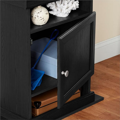 Ollie & Hutch Flipper 10/20 Gallon Aquarium Stand, Black Oak