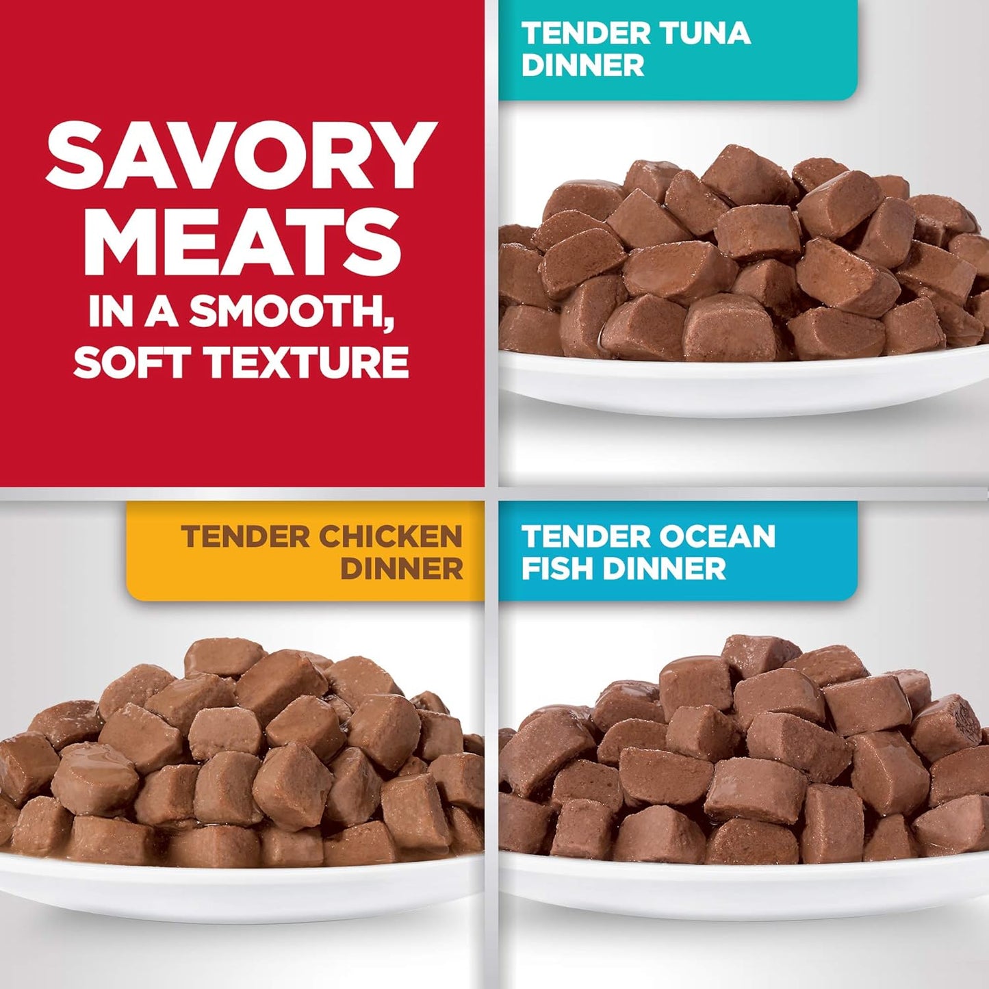 Hill's Science Diet Adult 1-6, Adult 1-6 Premium Nutrition, Wet Cat Food, Variety Pack: Tuna, Chicken, Ocean Fish Stew, 2.8 oz Pouch Variety Pack, Case of 12