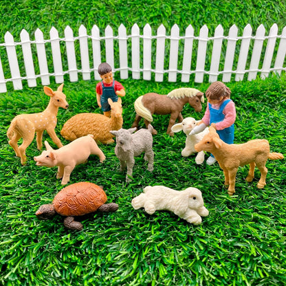 Safari Ltd. Petting Zoo TOOB - 10 Zoo Animal Figurines - Educational Toy Set For Boys, Girls, and Kids Ages 3+