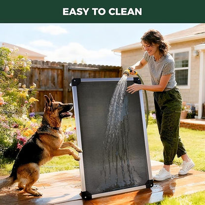 FXW TitanNest Chew-Proof Elevated Dog Bed, Raised Cot for Indoor/Outdoor/Camping Use, Durable & Waterproof Cooling Pet Bed for Large Dogs, 50.0" L x 31.0" W x 7.3" H, Black