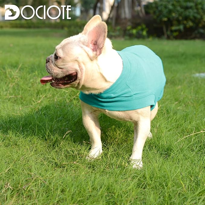 Soft Fleece Dog & Cat Sweatshirt - Warm Stretchy Hoodie for Small to Medium Dogs & Cats - Easy On Pullover for Cold Weather