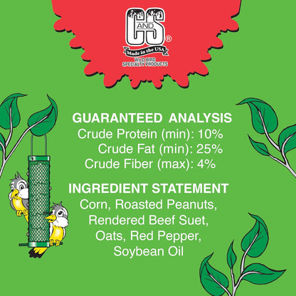 C&S Hot Pepper Suet Nuggets 27 Ounces