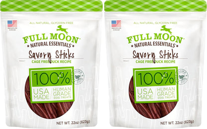 Full Moon Essential Duck Savory Sticks 22.0 oz (Pack of 2)